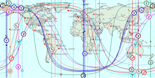 Astrocartography